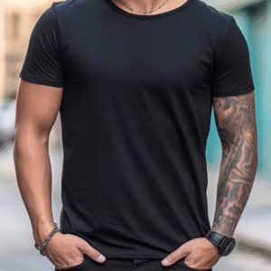Black Bella Canvas 3001 Mockup Roolway